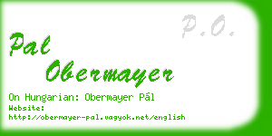 pal obermayer business card